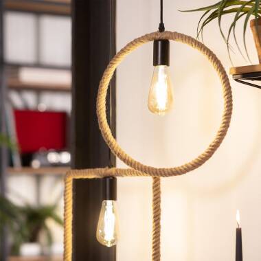 Product of Maumbo Rope & Metal Pendant Lamp