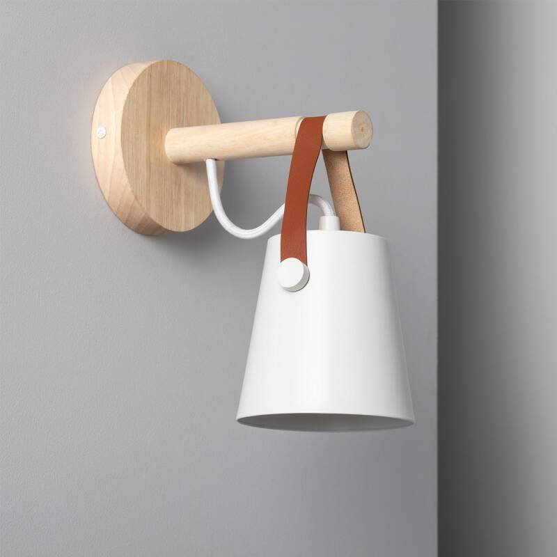 Produit de Lampe Murale Bois et Métal Tynset