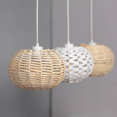 Product van Hanglamp Rotan en Hout  Linfen