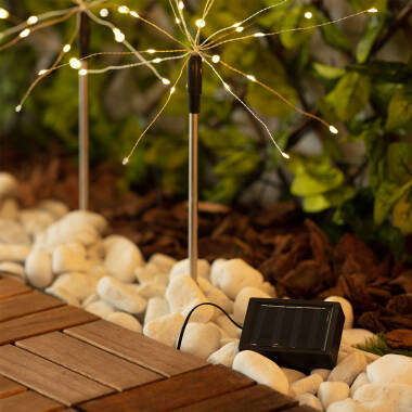 Product van Set van 3 LED paardenbloem spikes met Solar Oplader