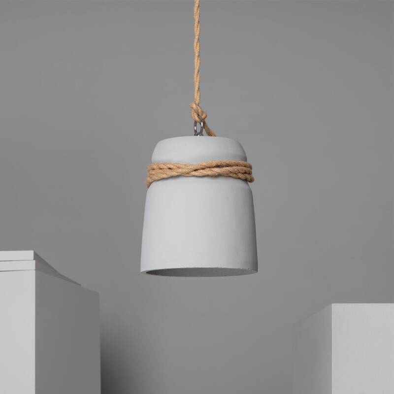 Product van Hanglamp  Cement en Touw Dawan