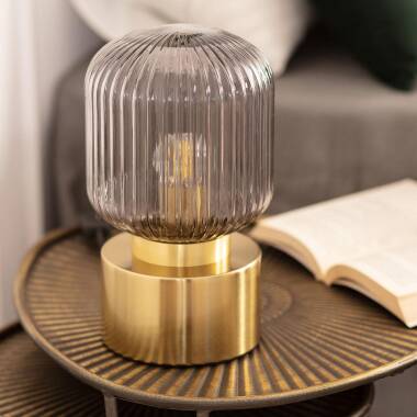 Produit de Lampe à Poser Métal et Verre Windsor 