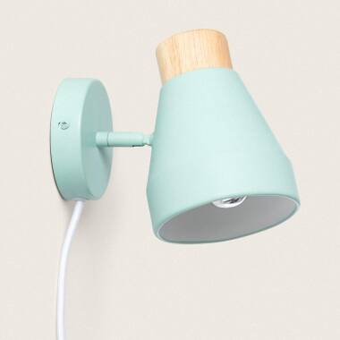 Produit de Lampe Murale Métal et Bois Lypo