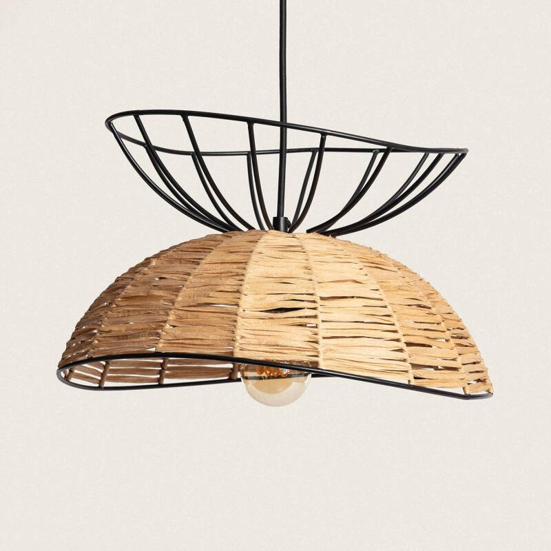 Product of Tiare Metal & Rattan Pendant Lamp