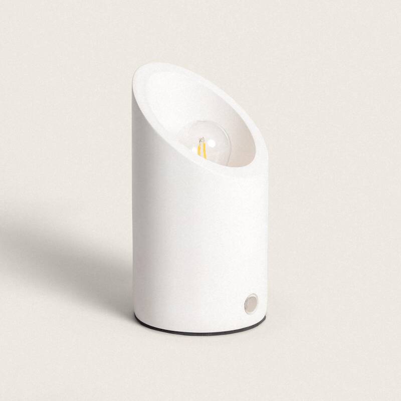 Prodotto da Lampada da Tavolo Gesso Rise Uplighter con Batteria USB Ricaricabile