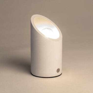 Prodotto da Lampada da Tavolo Gesso Rise Uplighter con Batteria USB Ricaricabile