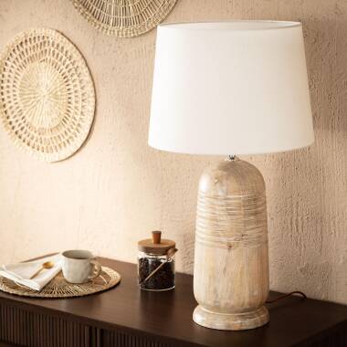 Product of Warsha Wooden Table Lamp ILUZZIA 