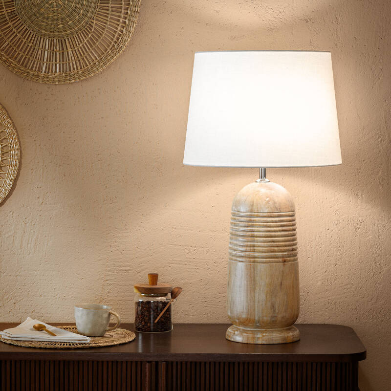 Product of Warsha Wooden Table Lamp ILUZZIA 