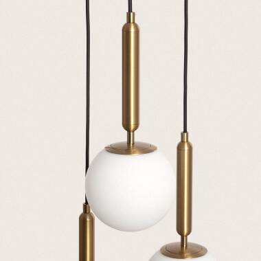 Product of Tri Oto Metal & Glass Pendant Lamp 