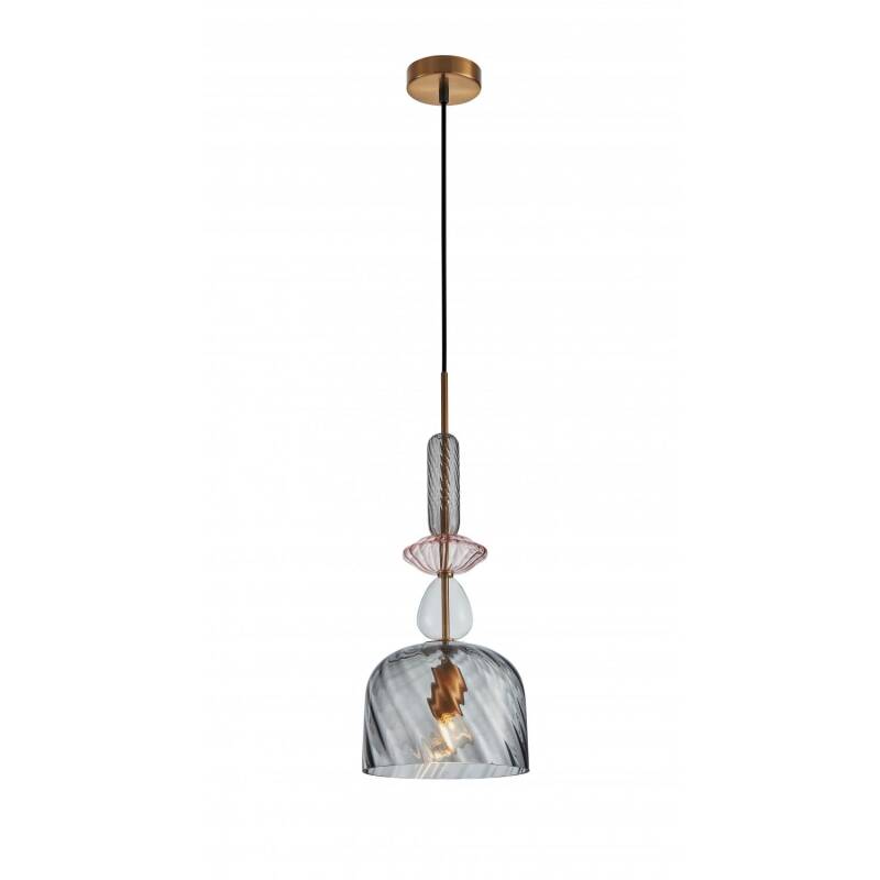 Product van Hanglamp Metaal en Glas Caheli