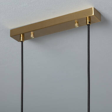 Product van Hanglamp Metaal en Glas Moonlight Brass  6 spots