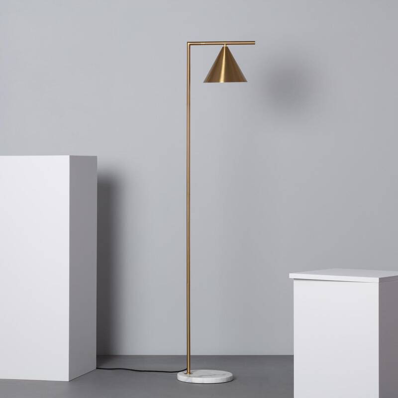 Product of Tinos Marble & Metal Floor Lamp ILUZZIA