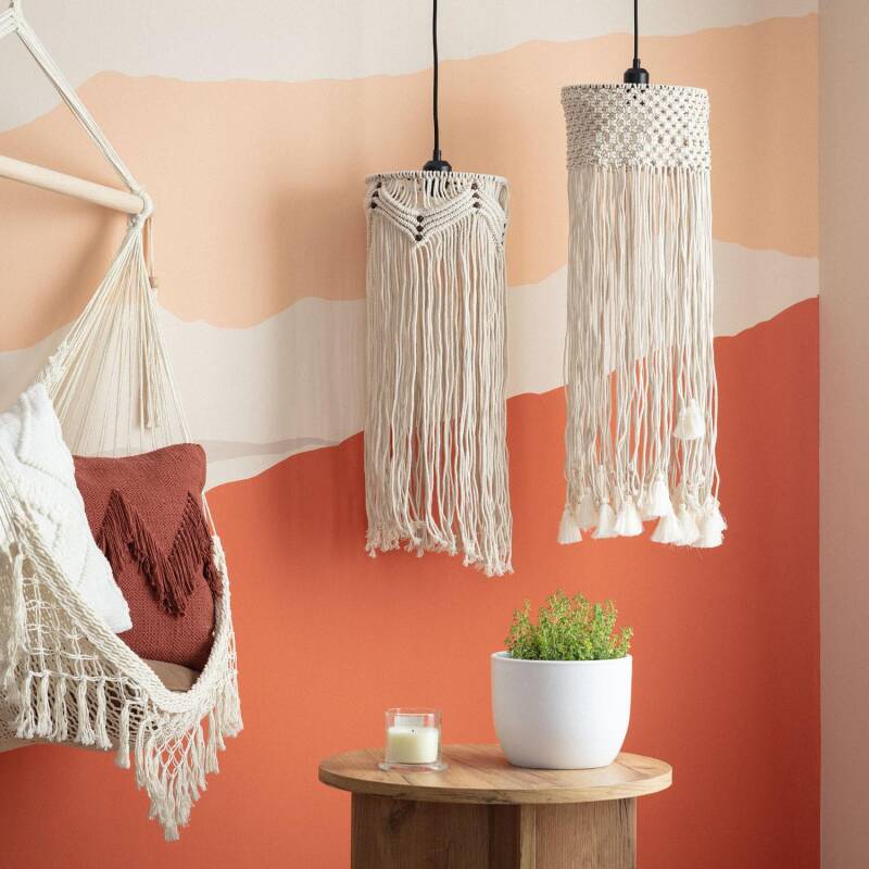 Produit de Suspension Macramé de Coton Hupa 