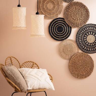 Producto de Otomi Fringed Cotton Pendant Lamp 