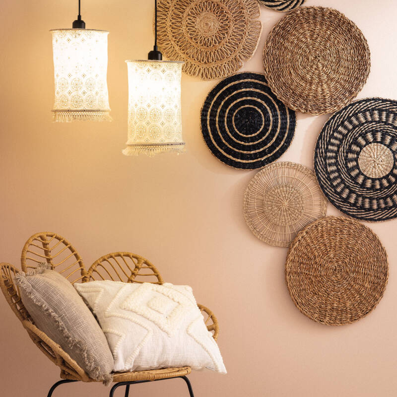 Producto de Otomi Fringed Cotton Pendant Lamp 