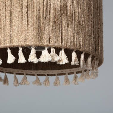 Product of Acoma Natural Rope & Cotton Pendant Lamp