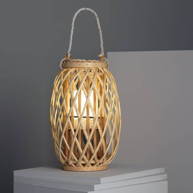 Product of Alejandría Rattan Big LED Table Lamp