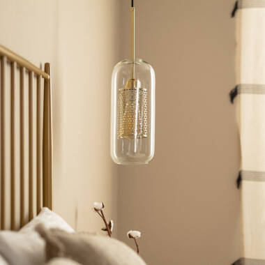 Product of Julieta Lungo Metal & Glass Pendant Lamp