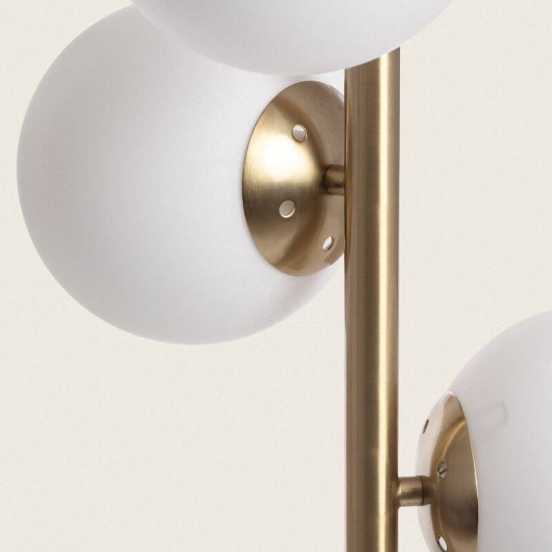 Produkt von Stehleuchte Metall und Glas Moonlight Brass Round 3 Strahler