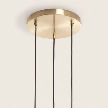 Product of Pardo Metal & Glass Pendant Lamp 