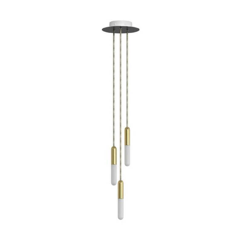 Product van Hanglamp 3 lichts-meervoudig Metaal Creative-Cables SPM3R20103E14GOERM65-L