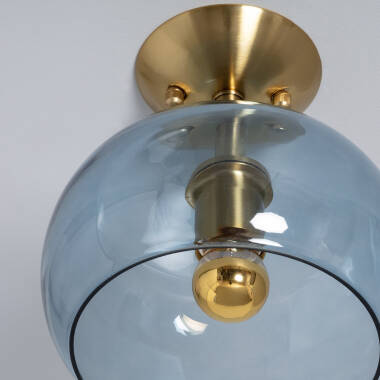 Product of Delacroix Metal and Glass Ceiling Lamp