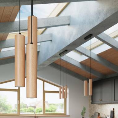 Produit de Suspension Bois Lino 2 SOLLUX