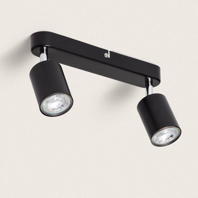 Product of Albus Black Large 2 Spotlight Metal Directional Ceiling Lamp 