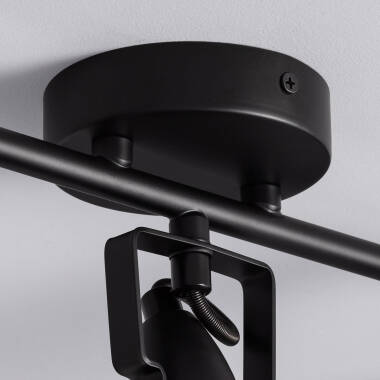 Prodotto da Lampada da Soffitto Orientabile in Alluminio 3 Faretti Emer Nero 