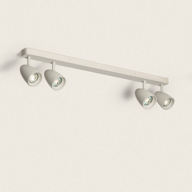 Product van Plafondlamp Aluminium Rechthoekig Adrien 4 Spots