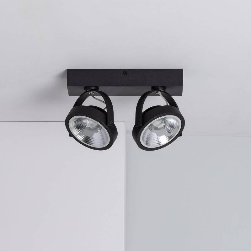 Product of 30W AR111 CREE Dimmable LED Adjustable Surface Spotlight in Black 