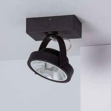 Product van LED Spot 15W Opbouw Richtbaar AR111 Black Dimbaar Cree 