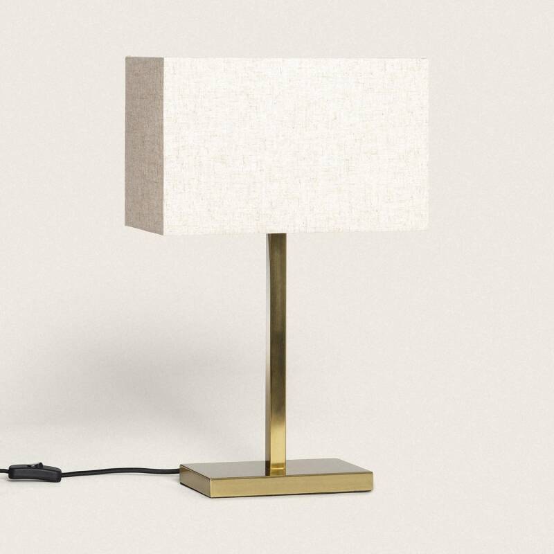 Produit de Lampe à Poser Métal et Tissu Katie 