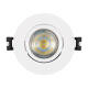 Prodotto da Portafaretto Downlight Circolare Basculante per Lampadina LED GU10 / GU5.3 Foro Ø 75mm