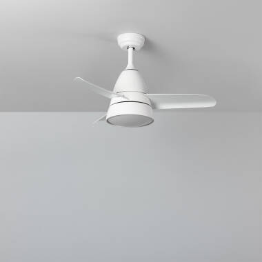 Industrial Silent Ceiling Fan with DC Motor in White 91cm