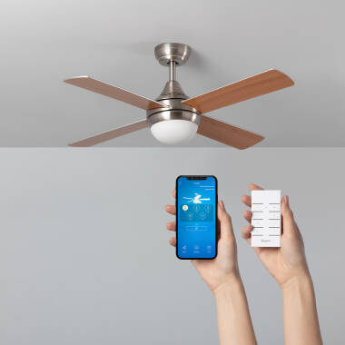 Tichý Stropní Ventilátor Navy 110cm WiFI Niklový