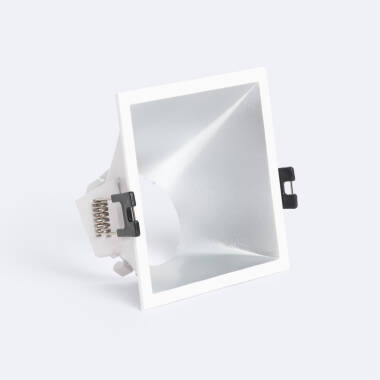 Square Low UGR 45º Downlight Ring for GU10 / GU5.3 LED Bulbs with 85x85mm Cut Out