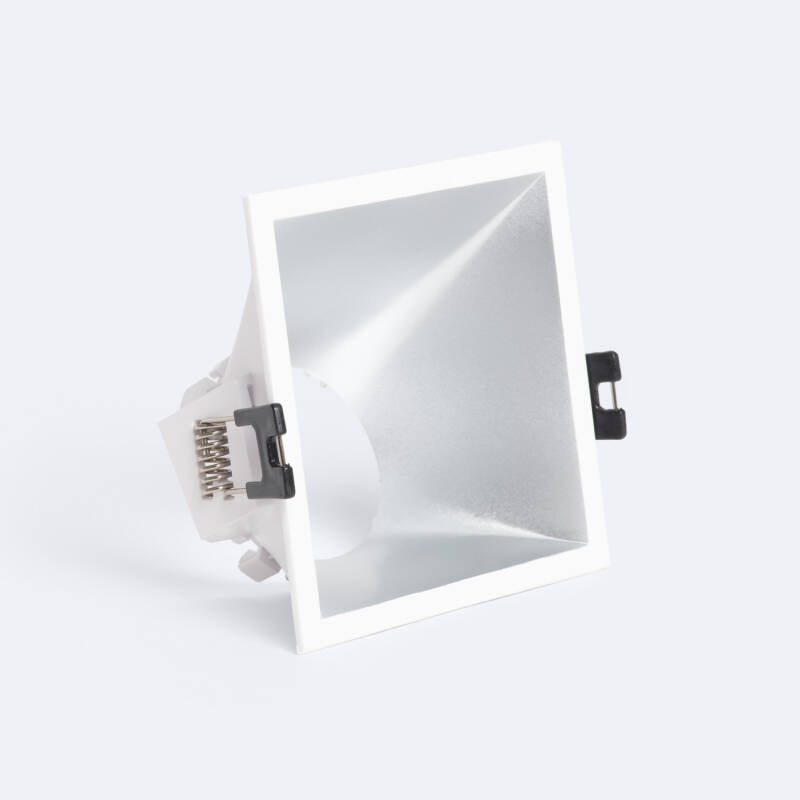 Product of Square Low UGR 45º Downlight Ring for GU10 / GU5.3 LED Bulbs with 85x85mm Cut Out