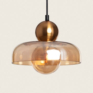 Cailin Metal & Glass Pendant Lamp