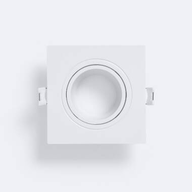 Produkt von Downlight Ring Quadratisch Weiß für LED Glühbirne GU10 / GU5.3 Schnitt 75x75 mm