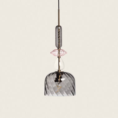 Product of Caheli Metal & Glass Pendant Lamp 