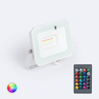 LED Flutlichtstrahler 20W IP65 RGB mit IR-Fernbedienung