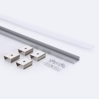 Product van Opbouw Profiel Aluminium Laagprofiel 2m voor LED Strip tot 10 mm