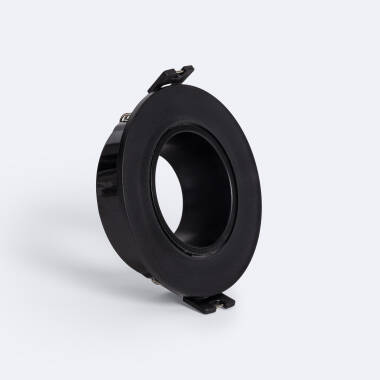 Conical Low UGR Downlight Ring in Black for GU10 / GU5.3 LED Bulbs with Ø 70 mm Cut-Out