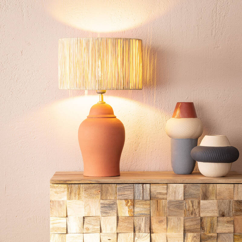 Product of Llana Terracota Table Lamp ILUZZIA 