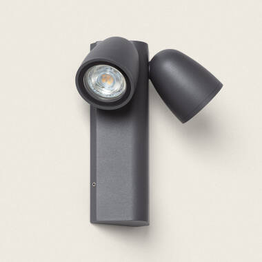 Product van Wandlamp Outdoor Aluminium Abel Twee Spots