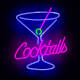 Produit de Enseigne Néon LED "Cocktails"