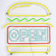 Produit de Enseigne Néon LED  "OPEN" Burguer