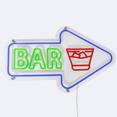 LED-Neonschild BAR