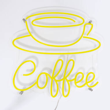 Neon Bord LED Koffie